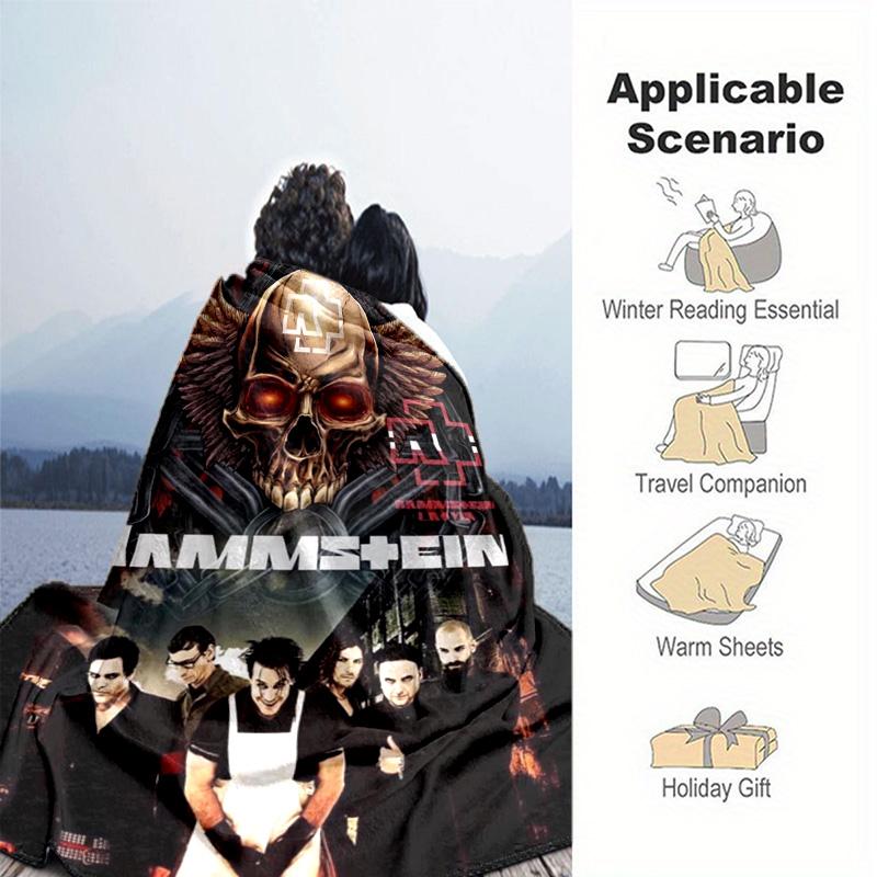Till Lindemann, lead singer of the German heavy metal rock band Rammstein, blanket for warmth, home decoration for siesta, flannel blanket Y7