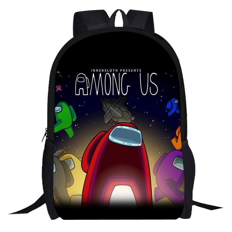 Amongi Schoolbag Anime Cartoon Game Merchandise Primary And Secondary School Backpack Backpack Pencil Case
