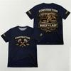 Retro industrial style patterned men's T-shirt summer fashion Labor Day O-neck top construction tools 3D printed workwear