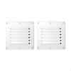 2x Boat Ventilation Louver, Square Air Vent Houseboat Panel Grille Cover for