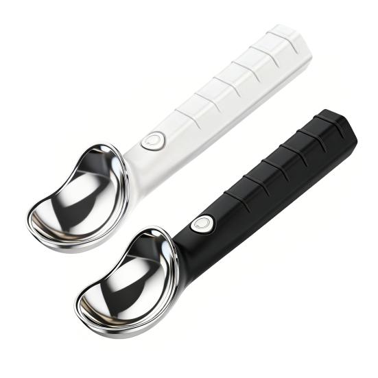 Electric Heated Ice Cream Scoop, Rechargeable Stainless Steel Spoon, Nonstick Ice Cream Scooper for Hard Ice Cream Gelato Yogurt