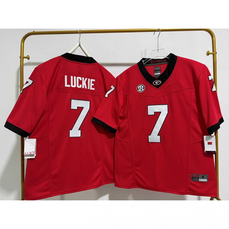Georgia Bulldogs NCAA College Football Jersey Embroidered Team Sport Shirt Men Fans