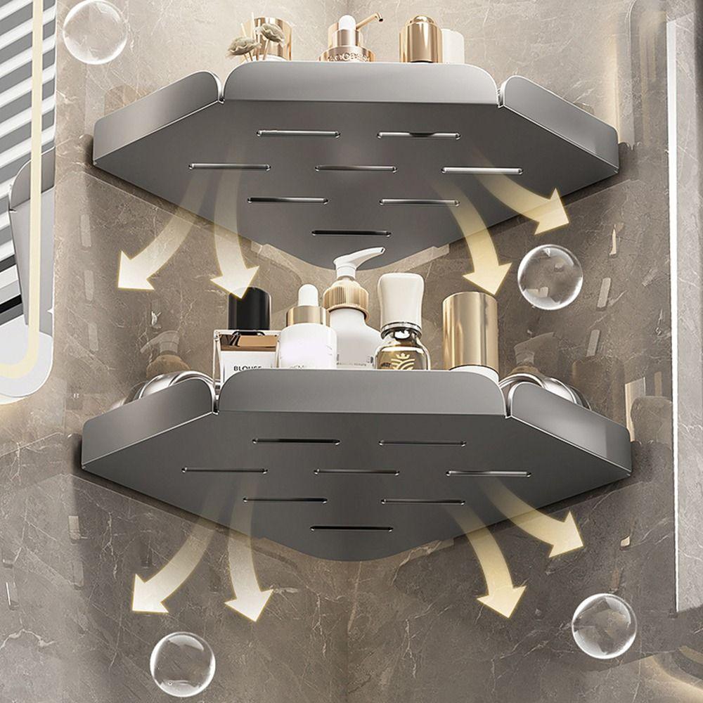 Влагозащищенная полка на присосках для душа, водонепроницаемая полка для шампуня для душа для дома