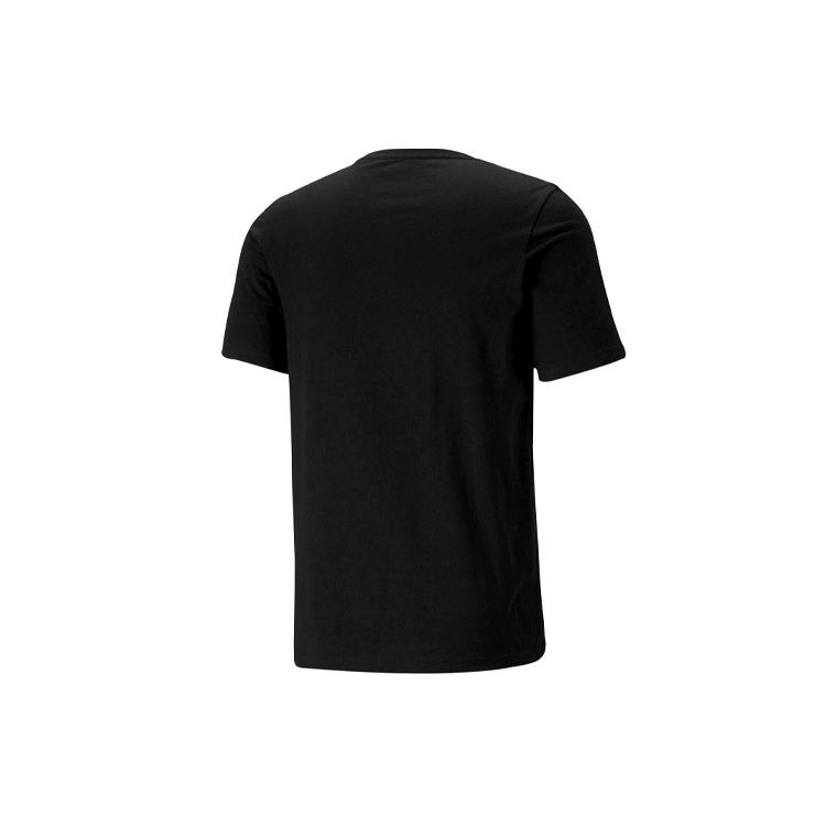 Puma Футболка с коротким рукавом и вышитым логотипом Ess+, мужская, черная, 845923-01