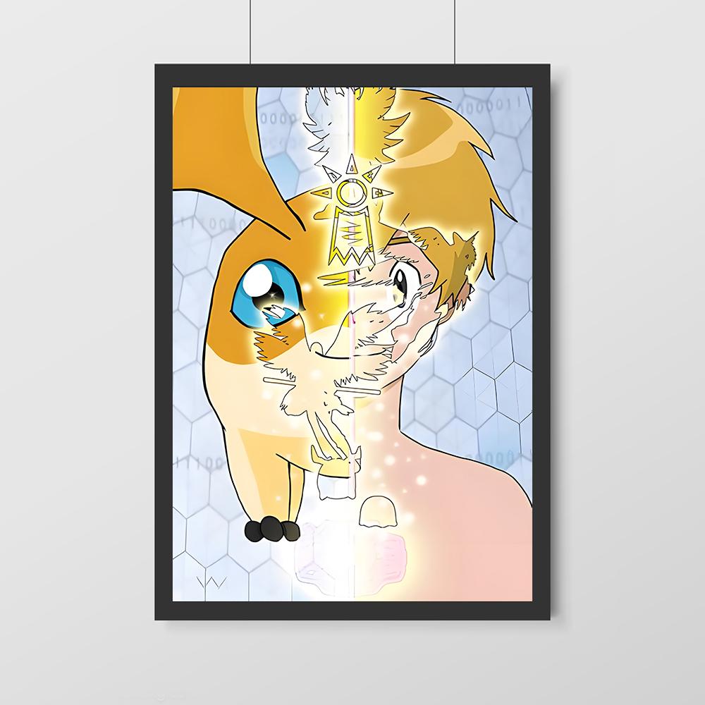 Аниме Digimon холст плакат персонаж мультфильма современный дом настенная живопись печать фотографии Спальня Декор в гостиную росписи подарок