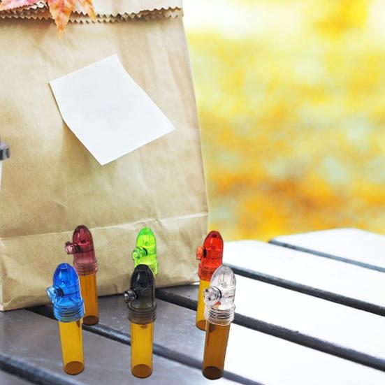 6 шт. Портативные коробки для таблеток, трубки для хранения, влагостойкие, хорошая герметизация, компактный размер, легко чистить, многоразовые контейнеры для таблеток, бутылки для хранения