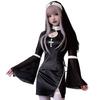 Эйза Сестра Косплей Костюм Монахини Платье на Хэллоуин с Покрывалом Девы e801, Мария, (L)