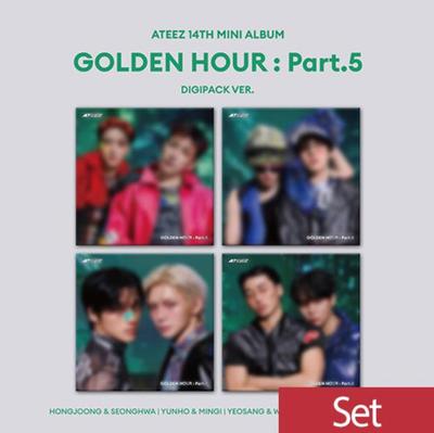 [предзаказ] [НАБОР] ATEEZ 14-й мини-альбом GOLDEN HOUR : Часть 5 DIGIPACK UNIT Версия Набор из 4 шт.