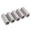 5Pcs Coupling Nut Hex Stainless Steel Anti Corrosion M12 Connector Nut Silver for Screw Bolts