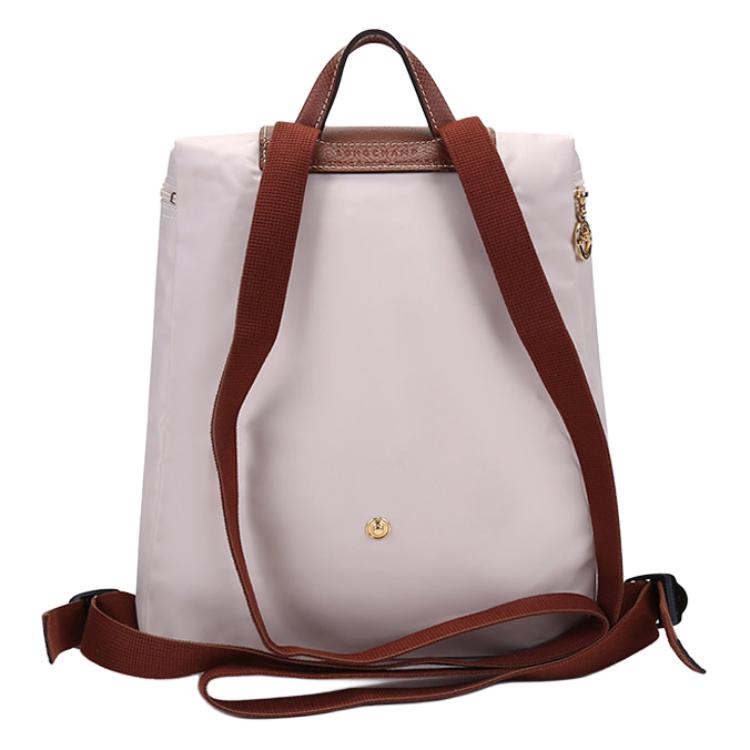 Longchamp Складной кожаный рюкзак Le Pliage 26 на молнии Женский рюкзак Цвет бумаги 1699089555