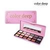 Палетка теней для век Colordeep 18 цветов, розовая праздничная, смешанные цвета, 1 штука
