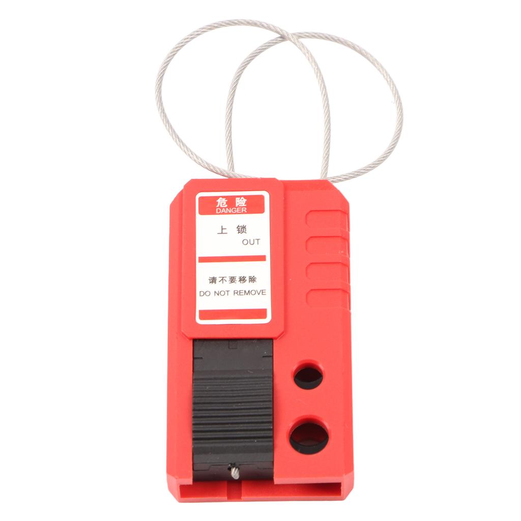 Lockout Tagout Cable Lock Adjustable Stainless Steel Power Insulation Industrial Cable Lock for