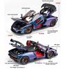 Масштаб 1/24 Mclaren Senna Сплав Металл Литой Модель Автомобиля Звук и Свет Коллекция Хобби Супер Гоночная Серия Подарок на Праздник День Рождения для Мальчика