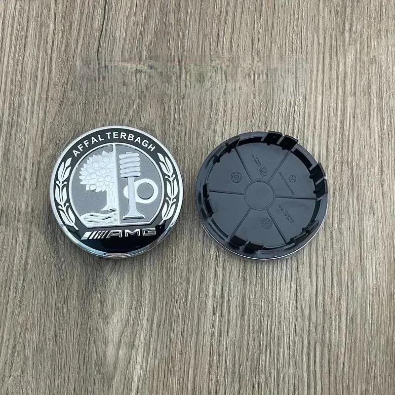 C200 E200 New 2025 For Mercedes Benz 4PCS Car Wheel Hub Cap Tire Center Screw Cap Label For Mercedes-Benz C180 C200 E300 S350 E2