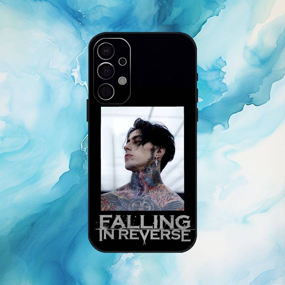 F-FallingS In Reverse Band Phone Case For Samsung Galaxy A73,A72,A71,A70,A53,A52,A51,Others Soft Black Cover