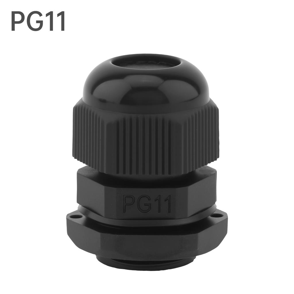 PG Cable Gland,Black Plastic Nylon Cable Connector,IP68 Waterproof Wire Glands Connector Fitting,PG7-PG19 Cable Gland,Simple Installation