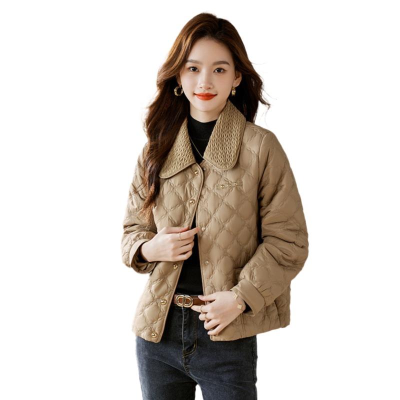 Women's Short Winter New Style Small Fragrance Style Thin Cotton Jacket Small Cotton Jacket