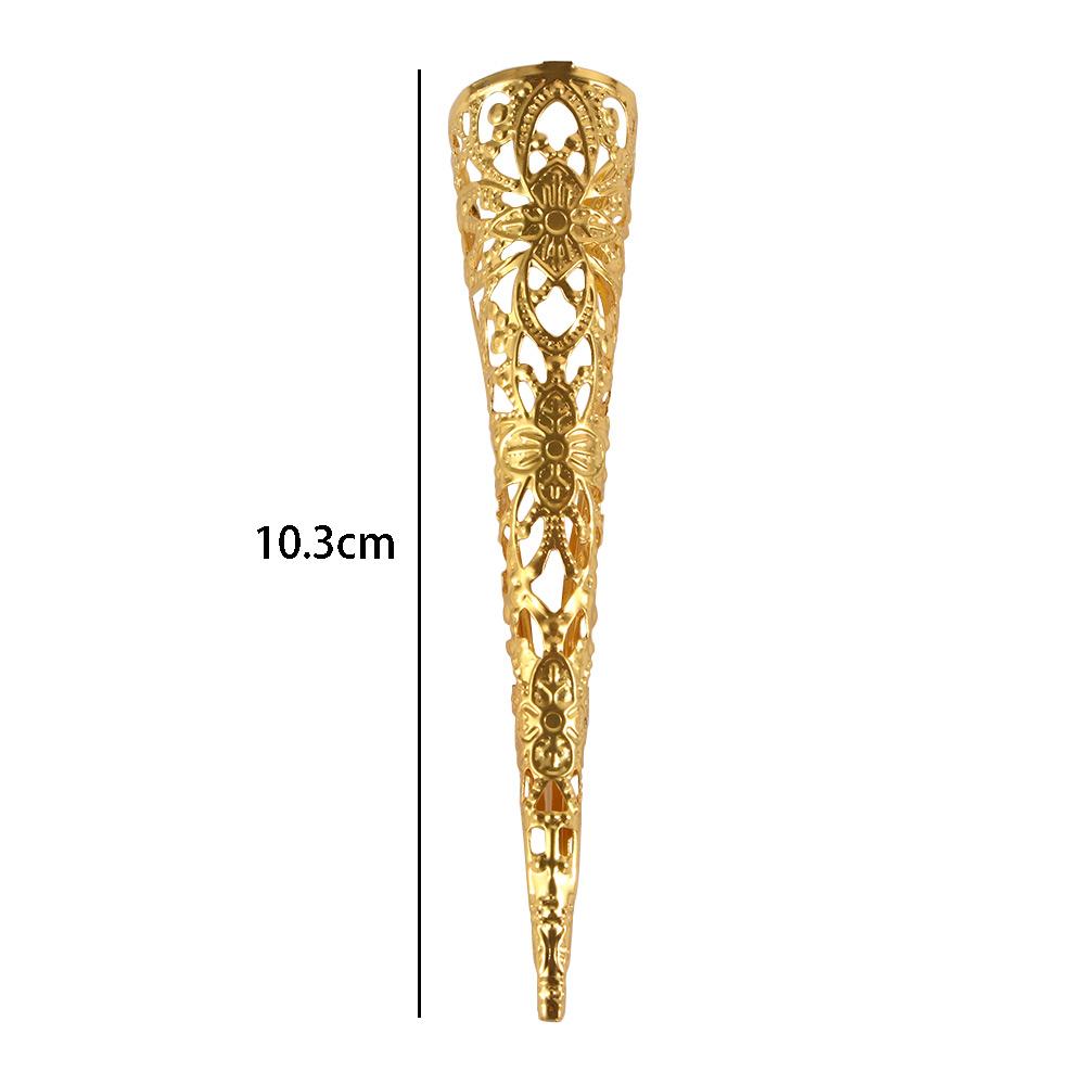 Китайские Древние Полые Кольца для Ногтей Набор Аксессуары для Танца Живота Кольца на Фаланги Защита Кончиков Пальцев