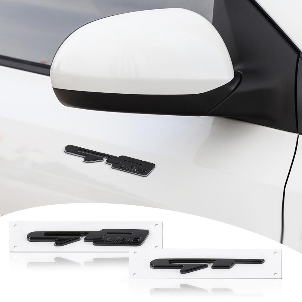 AABIZ1 3D Metal Car Body Rear Trunk Emblem Badge Sticker For KIA GT Line Sportage Picanto KX1 RIO PV5 EV6 EV5 K Sorento Car Accessories