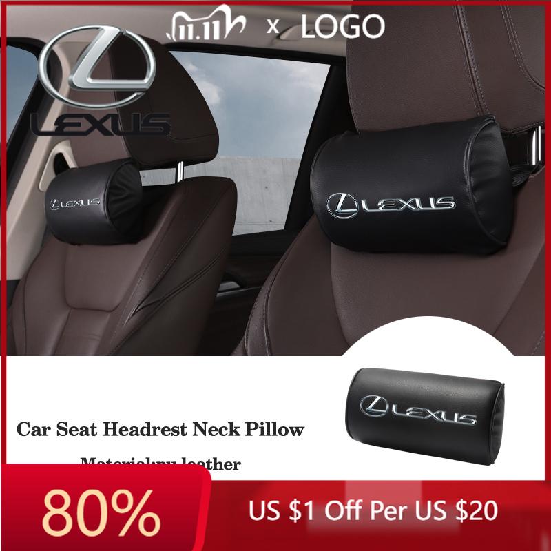 2026 Hot Interior Stickers Car Seat Headrest Neck Pillow PU Leather For Lexus FSPORT LBX NX RX 350h 450h ES UX 300e GS GX IS LS