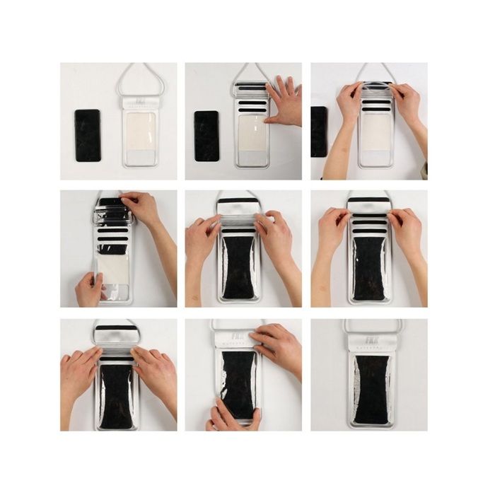 Housse submersible étanche - HAWEEL - Sharp Simple Smartphone 6 (2022) - Plage/piscine/plongée - Noir