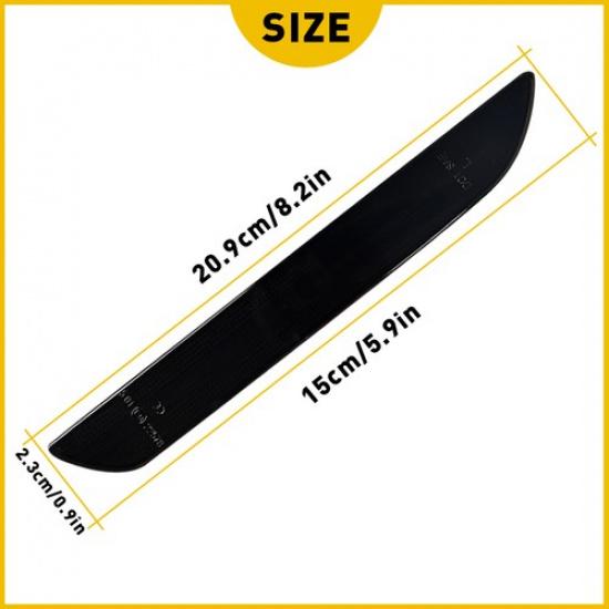 2Pcs Rear Red Fender / White LED Side Marker Light For 2015- Ford Mustang