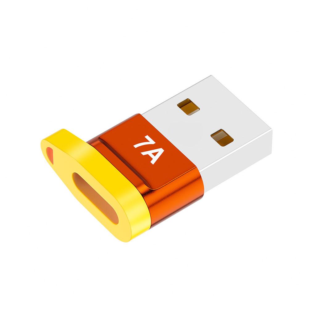 7A Type C Female на USB A Male OTG Адаптер Зарядное устройство Передача данных Конвертер USB C Для телефона Планшета Xiaomi