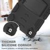 Coque pour iPad 10,2" - Protection Intégrale - Antichoc - Support Pliable - Noir - Silicone/PC