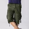 Мужские шорты-карго мужские хлопковые свободные повседневные короткие брюки без ремня