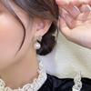 Элегантные модные серьги-подвески с искусственным жемчугом для женщин, винтажные серьги-подвески с золотым цветом и кристаллами, корейские модные ювелирные изделия