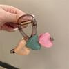 Акриловая заколка для волос Love Claw для девочек, корейская цветная прозрачная заколка для волос в виде акулы, женская милая заколка для волос в виде краба, аксессуары для волос