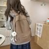 School Bag New Middle and High School Students Sweet Solid Color Large Capacity School Bag Casual Commuting Backpack Versatile Cute Simple Backpack