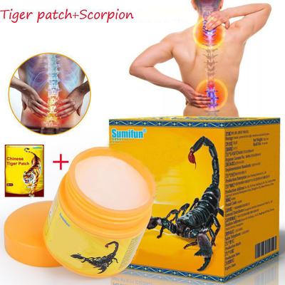 Новинка 2024 года, набор, 20 г, Sumifun, облегчение боли в коленях + 1 шт., тигровый пластырь, обезболивающий крем для мышц и суставов, пластырь от боли в спине, забота о здоровье