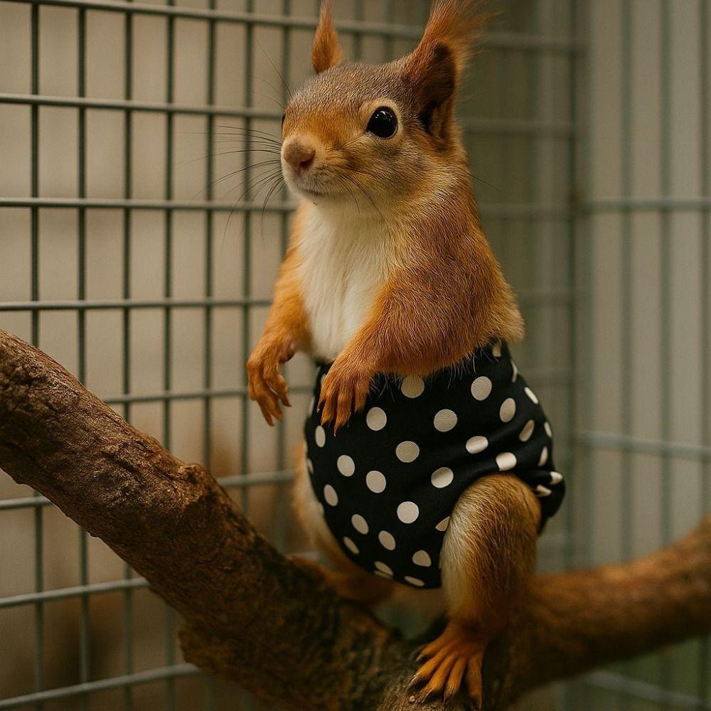 Absorbent Squirrel Diapers Adjustable Squirrel Underwear Small Pet Diapers Potty Training