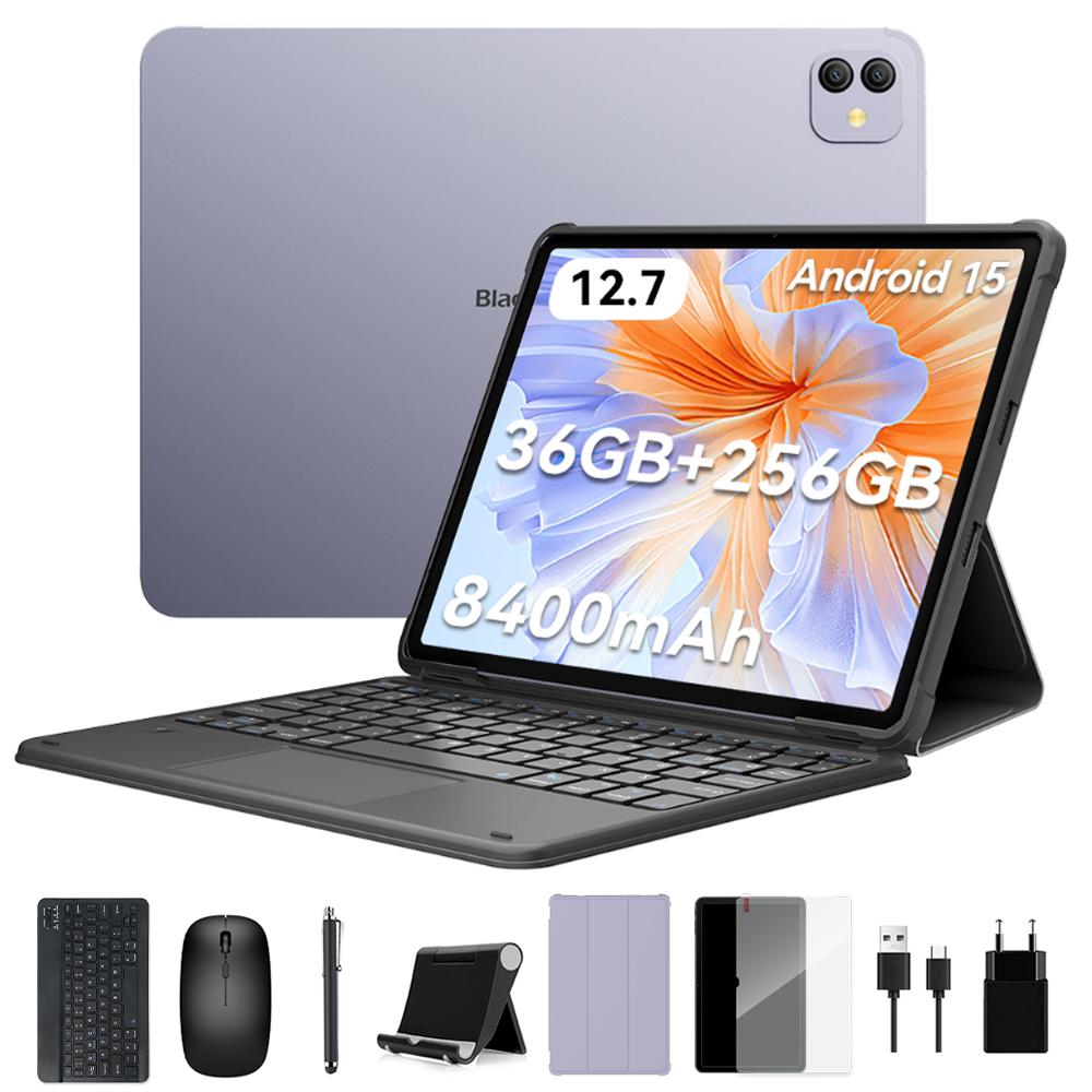Blackview 2025 LINK 8 12,7-дюймовый планшет Android 15, 12 ГБ ОЗУ 256 ГБ памяти, большой дисплей Widevide L1, восьмиядерный G100, 8400 мАч, 5G WiFi, 4G LET, 18 Вт