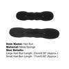 2Pcs/Set Hair Bun Easy-cleaning Multifunctional Black Sponge Hair Styling Tools for Girl