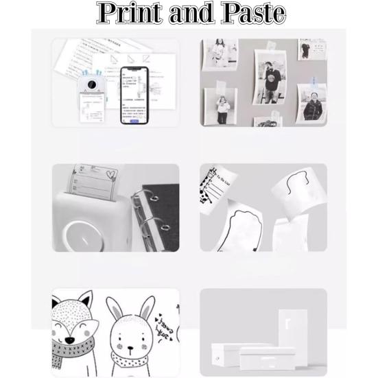 Yousheng 10 рулонов 57x25 мм самоклеящаяся термобумага многофункциональная компактная портативная термобумага без чернил без чернил