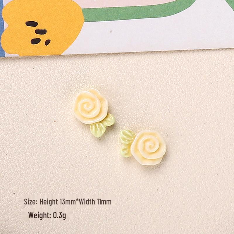 Мультяшные смоляные аксессуары в виде цветов для изготовления украшений, заколок для волос и чехлов для телефонов