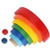 Wooden   Semicircular Building Blocks Kids Puzzle