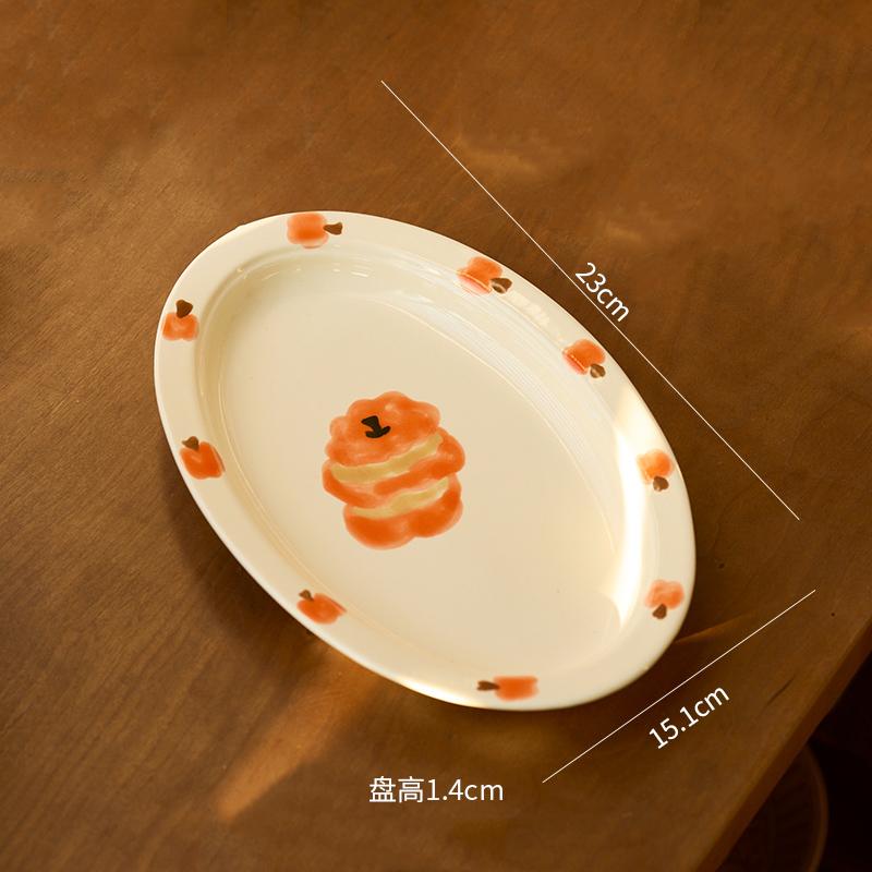 Расписанные вручную керамические тарелки для овощей, элитная кондитерская, послеобеденный чай, кофейная чашка, вкусные блюда, бытовая посуда