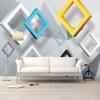 3D абстрактные геометрические современные обои для стен 3D гостиная диван ТВ стены спальня домашний декор бар настенная наклейка