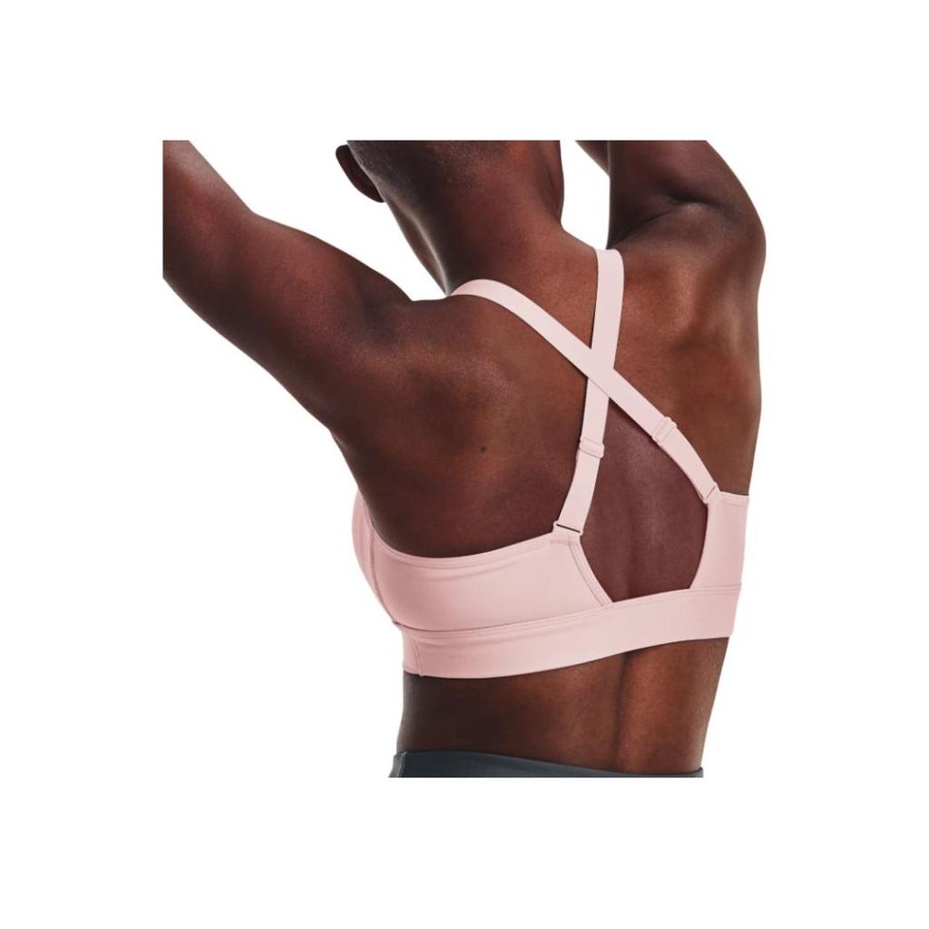 Under Armour Continuum Mid Sports Bra Medium Support Women Underwear Pink 1372559-676
