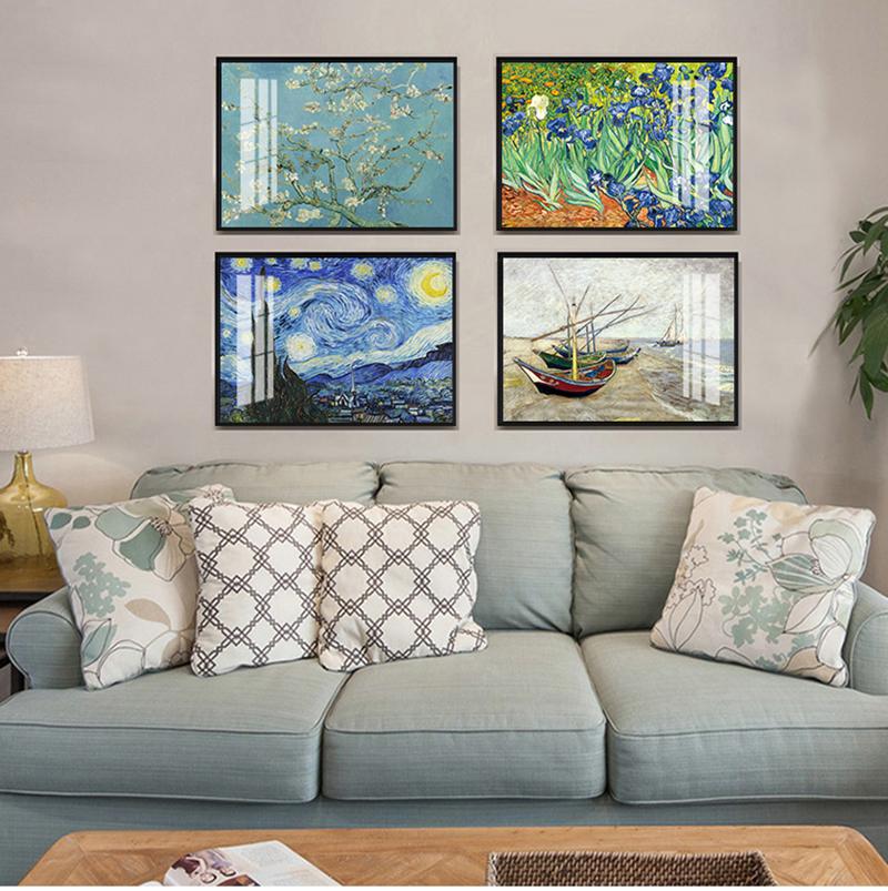 Ван Гог Картина маслом Плакаты Работы Подсолнух Абрикос Абстрактная Печать на Холсте Картина Картина Настенные Украшения Фрески