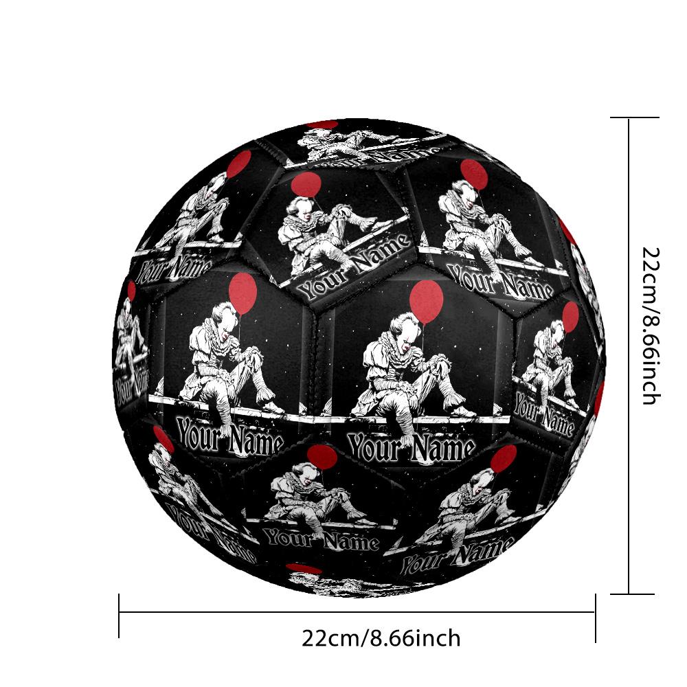 Custom Text Size 5 Soccer Ball, Standard Match Football For OutdoorIT Pennywise