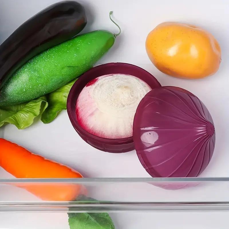 1 шт. контейнер для хранения свежести лука, сохраняющий свежесть продуктов, для хранения лимона, свежих фруктов, овощей