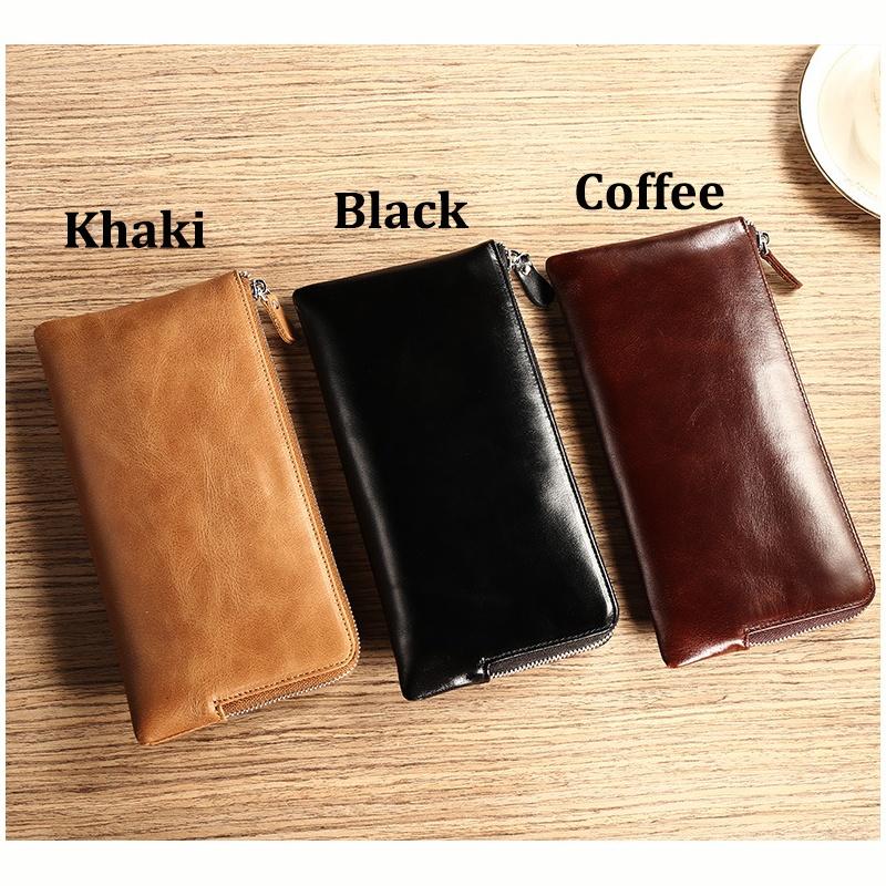 Высокое качество, модные мужские и женские кошельки для сотовых телефонов, кошелек на молнии, длинные кошельки-клатчи большой емкости для мужчин с ручным ремешком