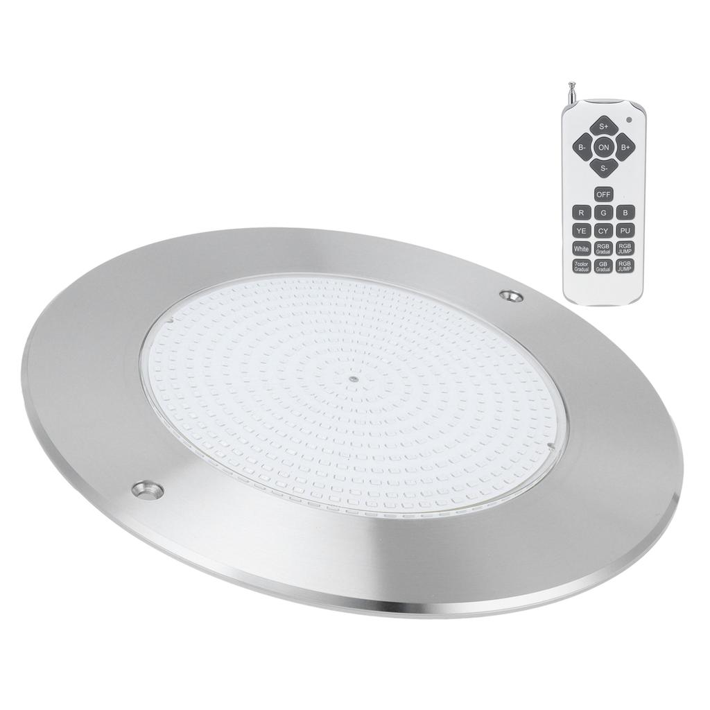 Подводный светильник IP68 из нержавеющей стали 304 RGB, цветной настенный светильник для бассейна с 18?Пульт дистанционного управления35 Вт