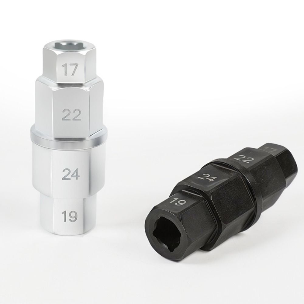 17/19/22/24mm Sockets Wheel Removal Tool Heavy-Duty Front Axle Hex Wrench  Motorcycle Service