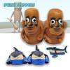 2026 New Fashion Italian Brainrot Tung Sahur Plush Slippers Tungtung Sahur Tralalero Tralala Shark Soft Plush Shoes