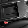 Storage Box with Sunglasses Bracket Segmented Center Console Storage Box Fit for Tesla Model 3/Y Armrest Storage Box